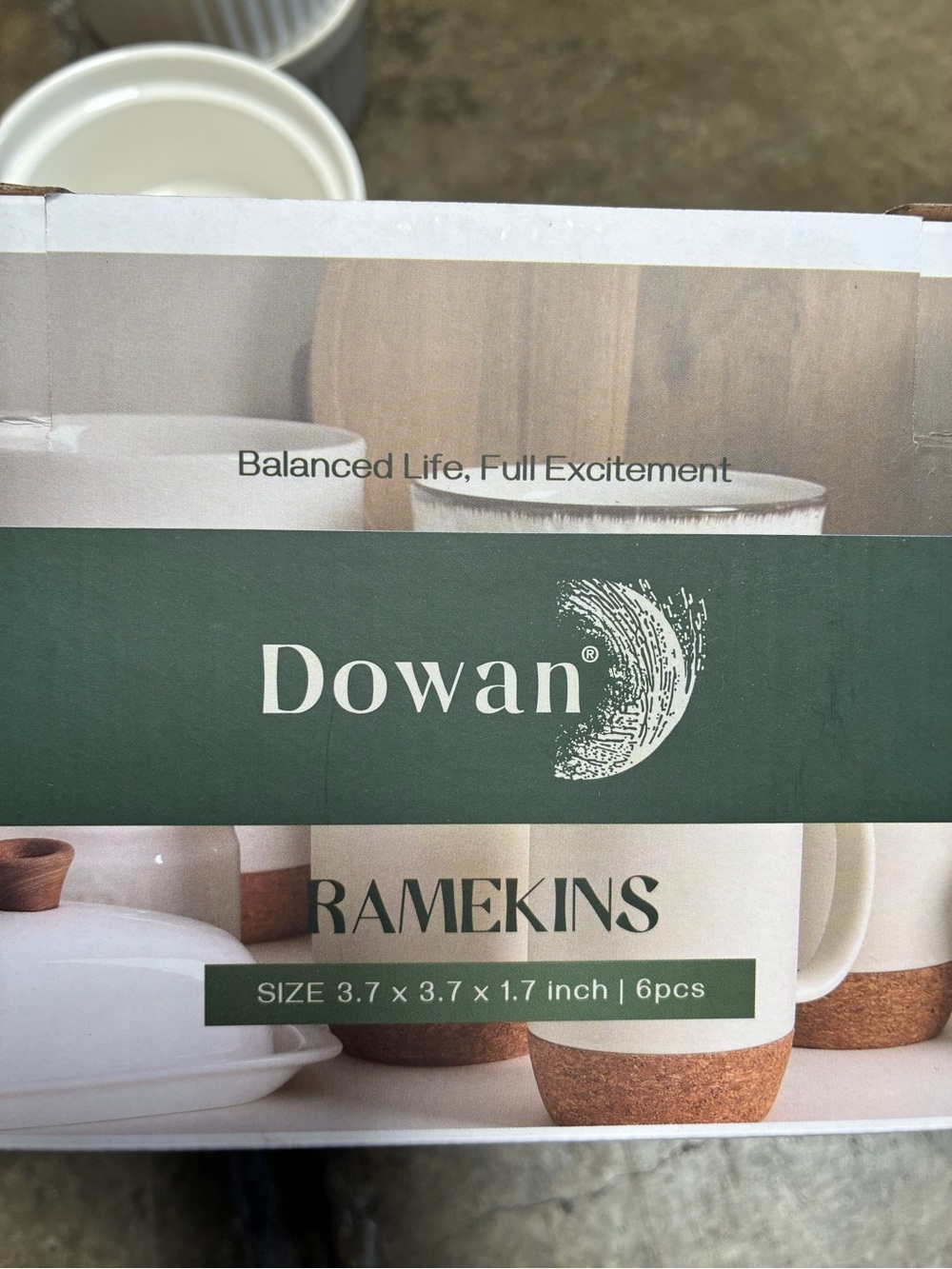NEW DOWAN Ramekins - Set of 6 Oven-Safe Porcelain Ramekins, 4oz - Picture 7 of 8